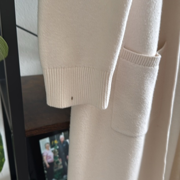 Banana Republic Hooded White Duster Size L - Picture 6 of 7